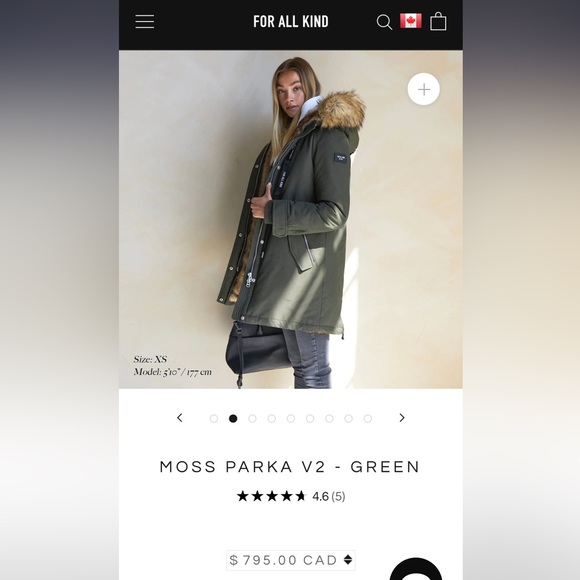 For All Kind Moss Winter Jacket XS - Picture 4 of 6